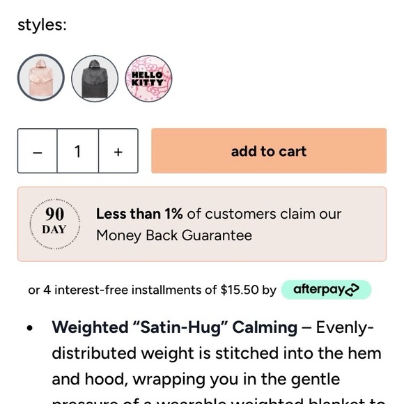 Kitsch Pink Satin Robe - Picture 4 of 4